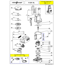 Pièces détachées pour Robotcoupe R201XL (22570)