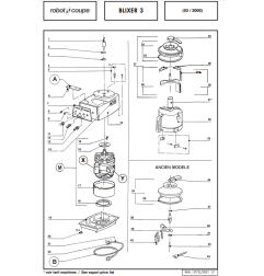 Pièces détachées pour Robotcoupe BLIXER-3-VV