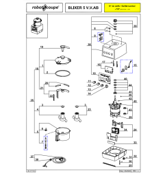 Pièces détachées pour robot coupe BLIXER 5 A plus triphasé