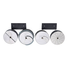 Porte disques mural 4 tiges inox
