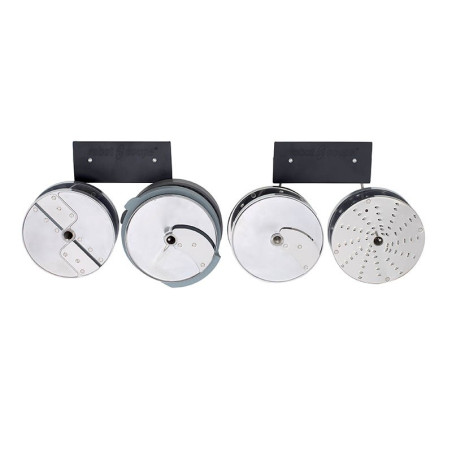 Porte disques mural 4 tiges inox