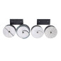 Porte disques mural 4 tiges inox