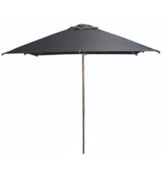 Parasol carré noir Milan Eden 2,5m