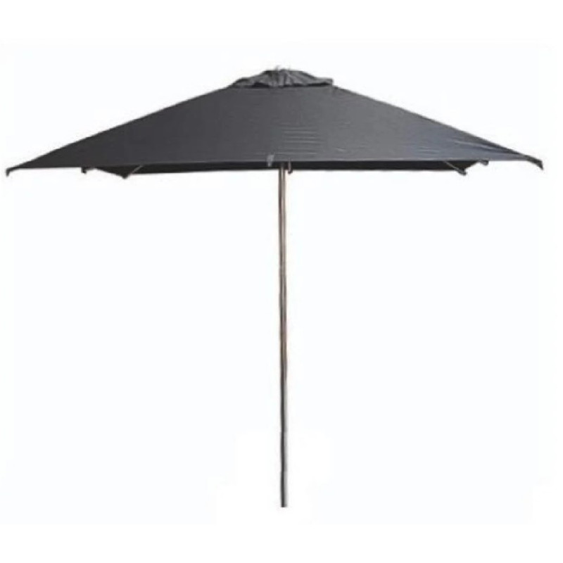 Parasol carré noir Milan Eden 2,5m