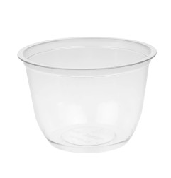 Pots transparents PET recyclables Faerch OHCO 95 mm 227 ml