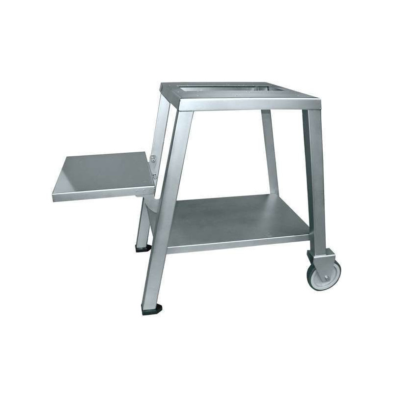 Table mobile inox avec tablette rabattable et bac gastronorme 1/1 pour CPX - 653180