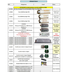 00 Listing Pièces DÉSINSECTISEUR TOURNUS EQUIPEMENTS