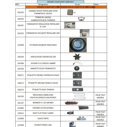Pièces pour MEUBLE CHAUFFANT HORS SELF TOURNUS EQUIPEMENTS