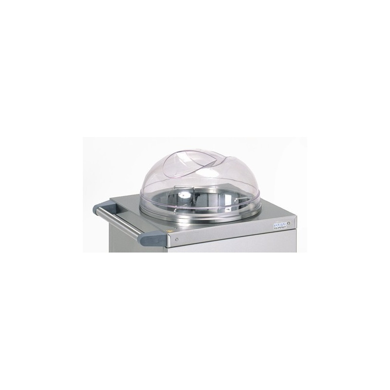 couvercle en polycarbonate transparent pour distributeur d'assiettes tournus 230079