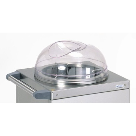 couvercle en polycarbonate transparent pour distributeur d'assiettes tournus 230079