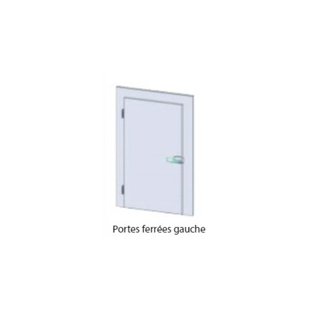 Porte chambre froide passage L620xH1900mm sur panneau L800xH2015mm