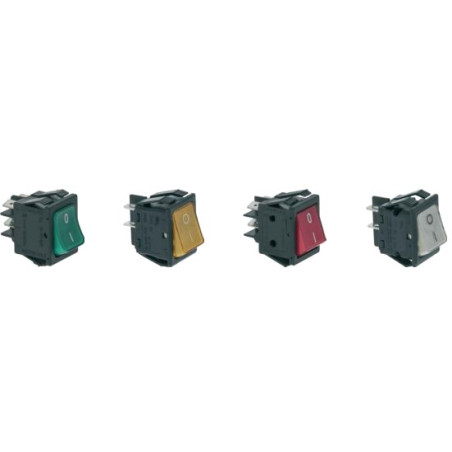 INTERRUPTEURS BASCULANTS COULEURS (DECOUPE 22x30mm) - IP40