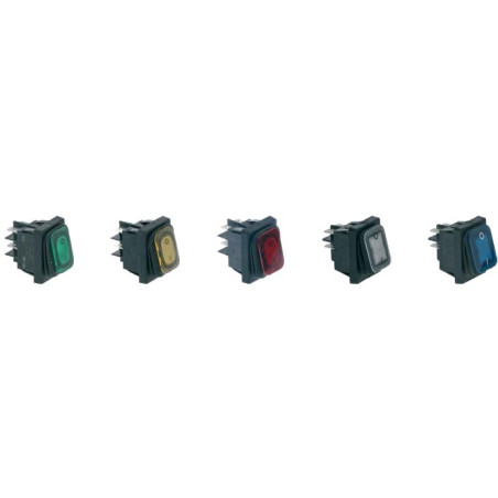 INTERRUPTEURS BASCULANTS COULEURS (DECOUPE 22x30mm) - IP65