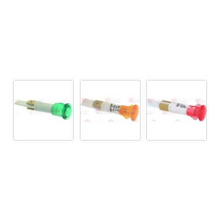 VOYANTS LUMINEUX COULEUR A CLIPSER PERCAGE ø 10 mm (lot de 5)