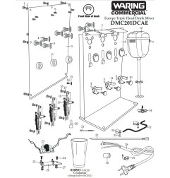 VIS DU SUPPORT CONTAINER DMC201DCAE (pièce 9) (93029281)