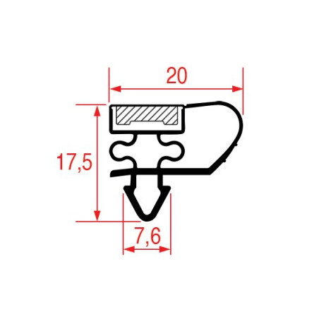 JOINT 1022 A ENCASTRER 620x480 mm