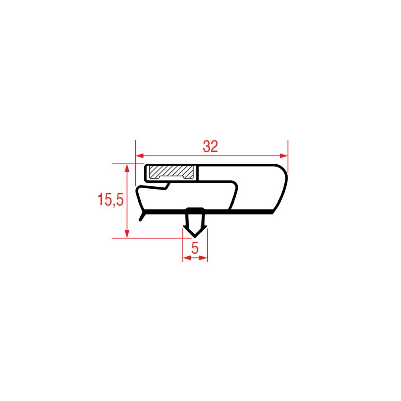 JOINT 1031 ou 9797 A ENCASTRER 590x390 mm