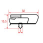 JOINT 1031 ou 9797 A ENCASTRER 590x390 mm