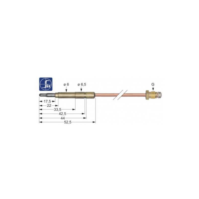 THERMOCOUPLE SIT M9x1 500 mm