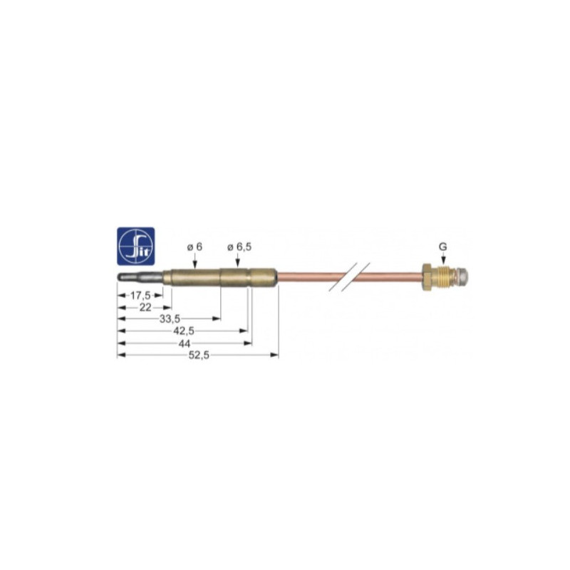 THERMOCOUPLE SIT M9x1 1200 mm