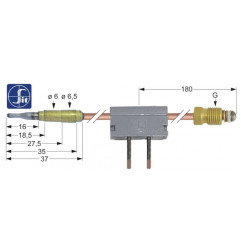 THERMOCOUPLE COUPE-CIRCUIT QUICK M9x1 40cm