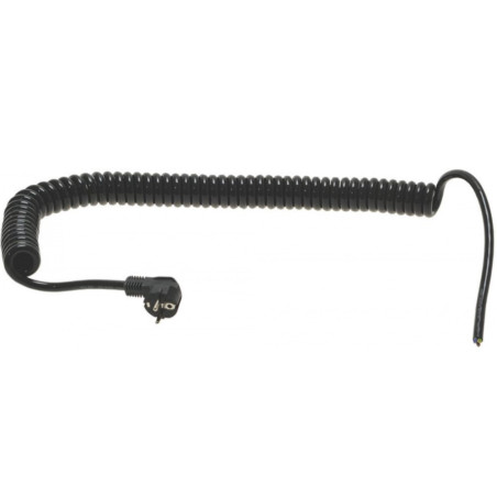 prise 220V à câble spiralé pour machines 750mm 3G2,5