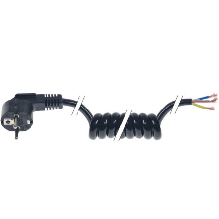 Prise 220V à Cable Spiralé Pour Machines 500mm 3G1,5
