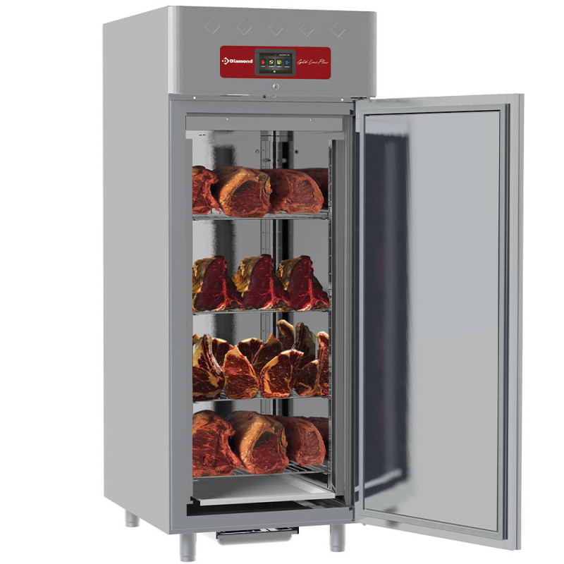 Armoire de maturation dry aging pour viande 850 Lit. ventilée, 1 porte, 20xGN 2/1 Armoire de maturation dry aging pour viande 850 Lit. ventilée, 1 porte, 20xGN 2/1
