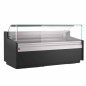 Comptoir vitrine ventilé, avec réserve - NOIR Comptoir vitrine ventilé, avec réserve - NOIR