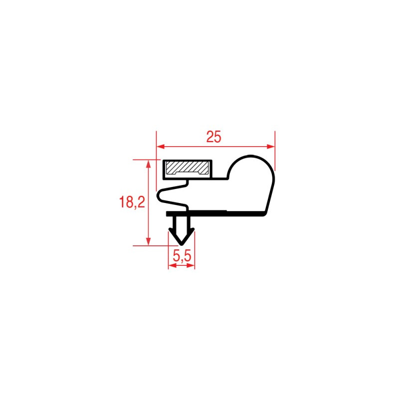 JOINT 1007 ou 9010 A ENCASTRER 1550x655 mm