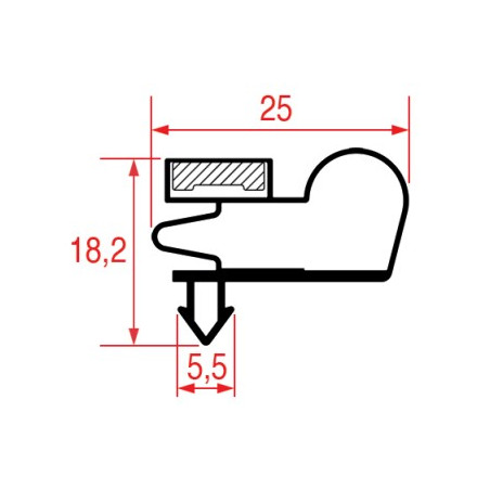 JOINT 1007 ou 9010 A ENCASTRER 1550x655 mm