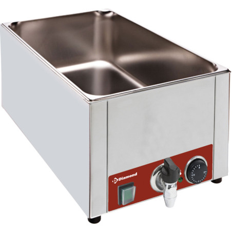 Bain Marie de table électrique GN 1/1 - 150 mm + robinet