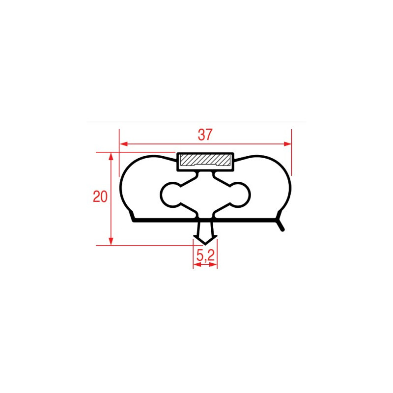 JOINT 1017 ou 9798 A ENCASTRER INFRICO CORECO 2500 mm