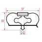 JOINT 1017 ou 9798 A ENCASTRER INFRICO CORECO 2500 mm