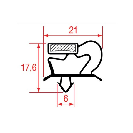 JOINT 1001 ou 9048 A ENCASTRER 610x480 mm