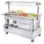 Buffet - Salad bar réfrigéré, 4x GN1/1-150 (Bois Blanc) Buffet - Salad bar réfrigéré, 4x GN1/1-150 (Bois Blanc)