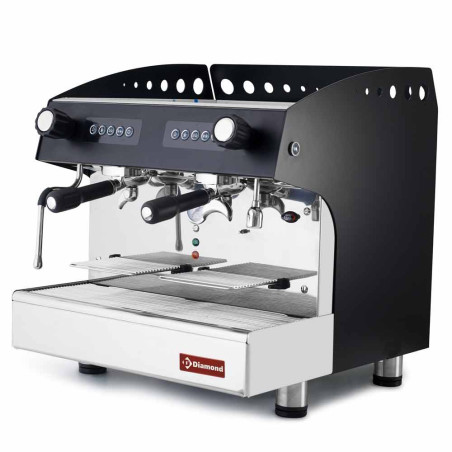 Machine à café expresso 2 groupes, automatique - NOIR
