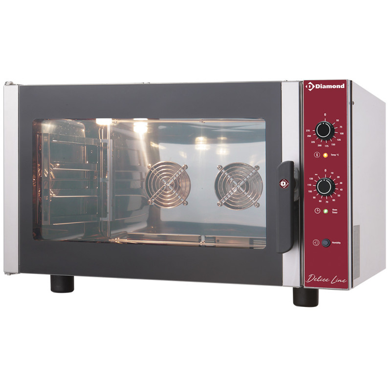 Four électrique à convection 4x 600x400 mm + humidificateur manuel Four électrique à convection 4x 600x400 mm + humidificateur manuel