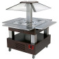 Ilot buffet - Salad bar, réfrigéré, 4x GN1/1-150 (Bois Wengé) Ilot buffet - Salad bar, réfrigéré, 4x GN1/1-150 (Bois Wengé)