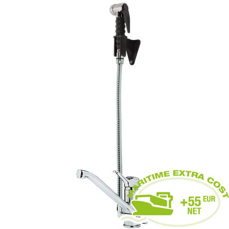 Robinet mitigeur, monocommande et douchette estractible (Sortie MONO)