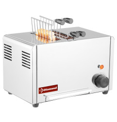 Toaster (croque-monsieur) électrique 2 pinces - Acier inox.