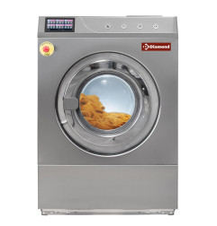 Lave-linge à super essorage, 11 kg "inox"