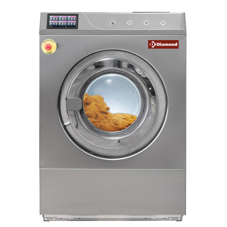 Lave-linge à super essorage, 11 kg "inox"