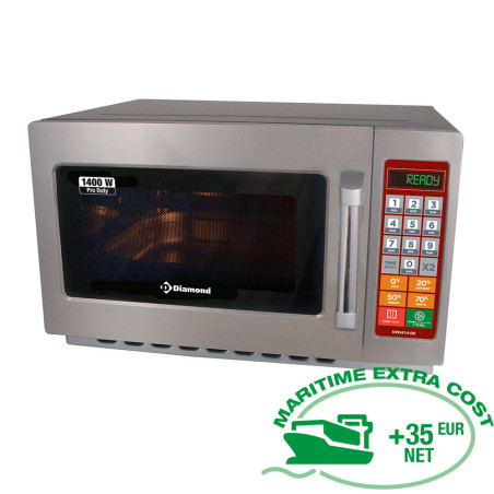 Four micro-ondes en inox (GN 2/3),1400 W. (34 Lt), digital