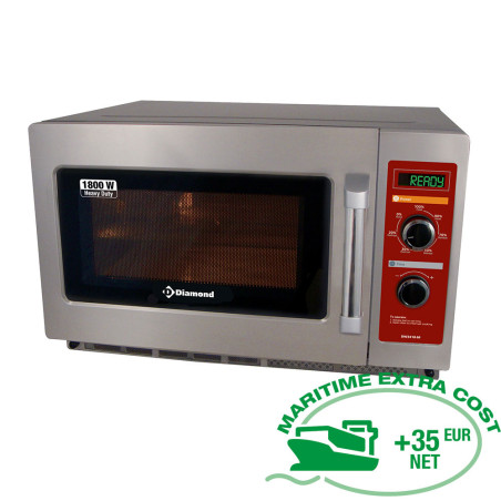 Four micro-ondes en inox (GN 2/3),1800 W. (34 Lt), mécanique