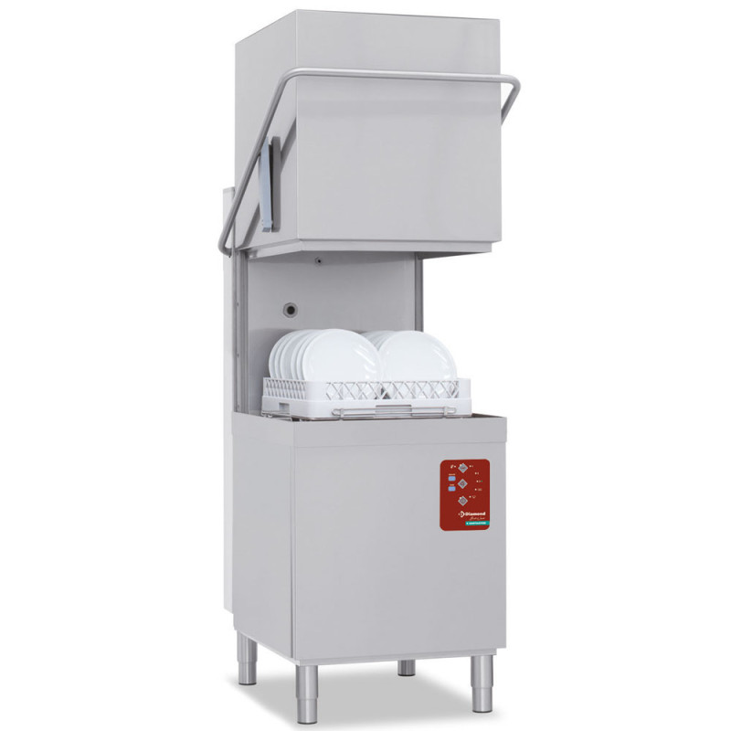 Lave-vaisselle à capot, panier 500x500 mm "Full Hygiene", avec adoucisseur continu Lave-vaisselle à capot, panier 500x500 mm "Full Hygiene", avec adoucisseur continu