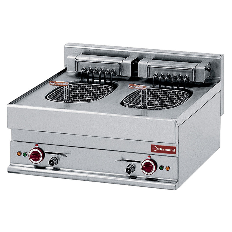 Friteuse électrique 2 cuves 10 litres -Top- Friteuse électrique 2 cuves 10 litres -Top-