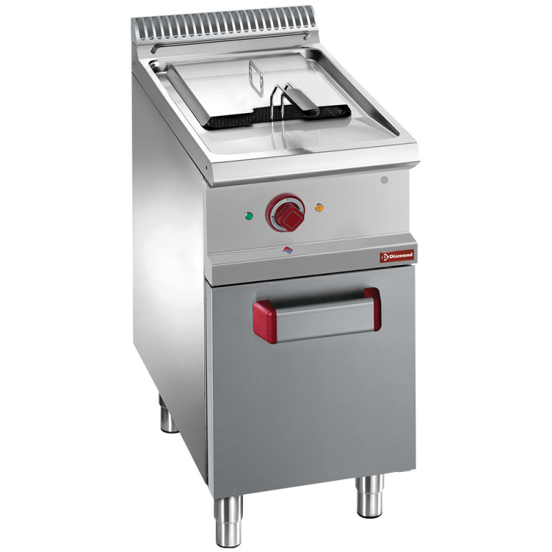Friteuse électrique 1 cuve 13 litres sur armoire Friteuse électrique 1 cuve 13 litres sur armoire