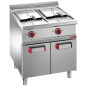 Friteuse électrique 2 cuves de 13 litres sur armoire Friteuse électrique 2 cuves de 13 litres sur armoire