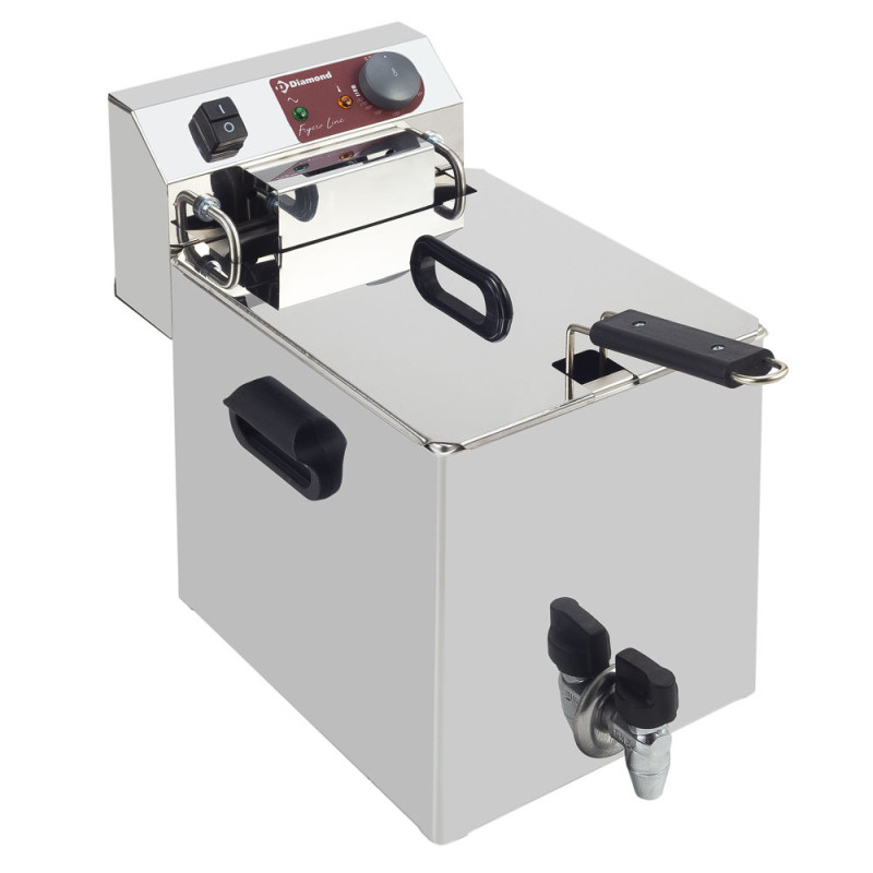 Friteuse de table électrique 10 litres + robinet de vidange Friteuse de table électrique 10 litres + robinet de vidange